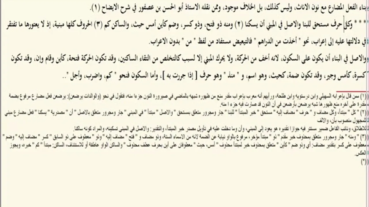 وكل حرف مستحق للبنا (15)اشرح ابن عقيل على الألفية / علي هاني