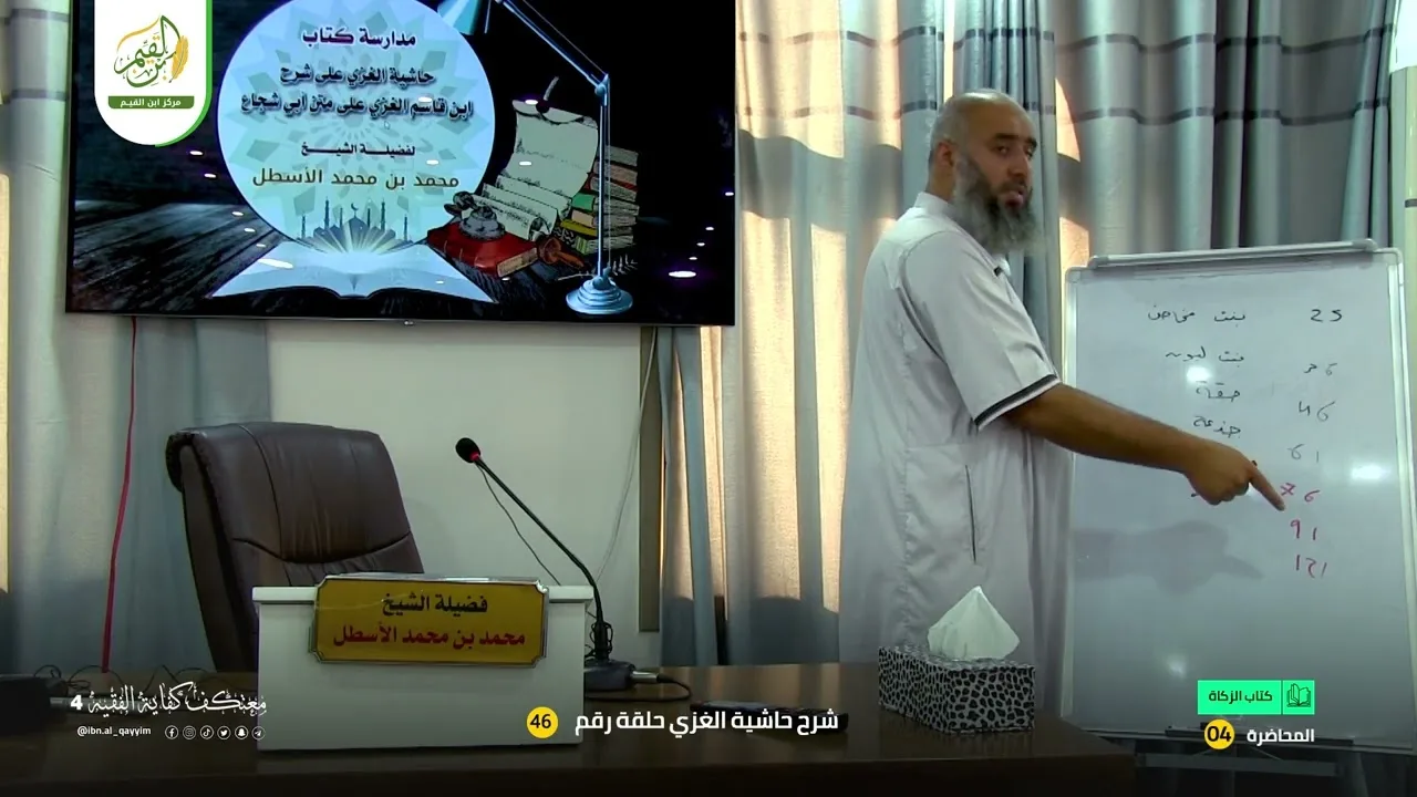 حاشية الغزي على شرح ابن قاسم الغزي (46) كتاب الزكاة (4) محمد بن محمد الأسطل