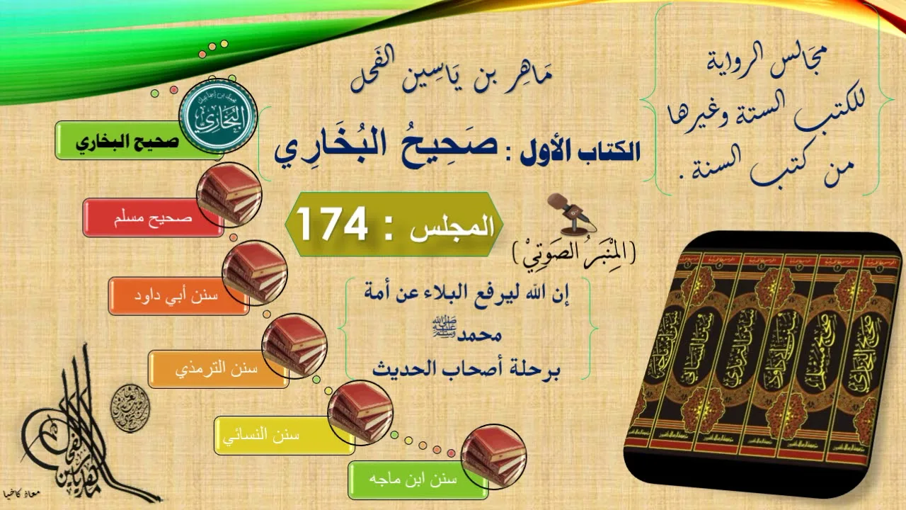 174 - رواية صحيح البخاري : رقم الحديث من 6304 إلى 6331 || د.ماهر ياسين الفحل