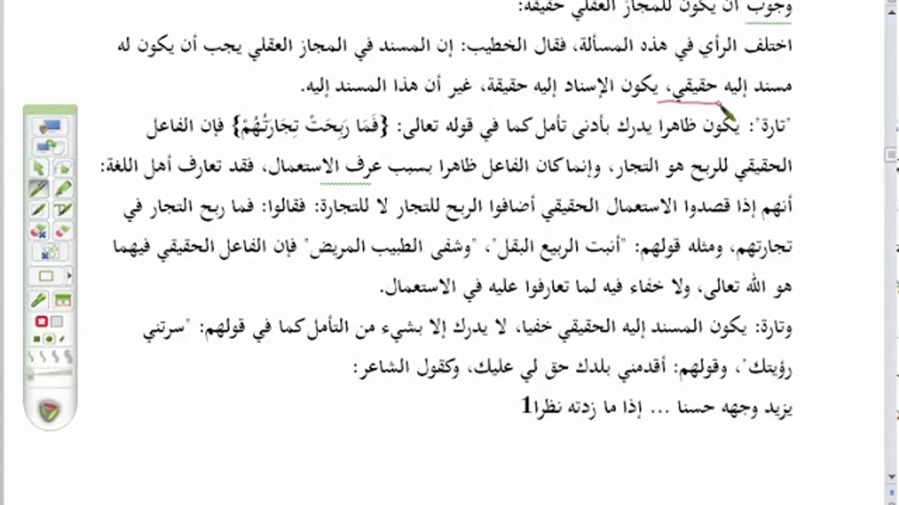 المنهاج الواضح(15) وجوب أن يكون للمجاز العقلي حقيقة