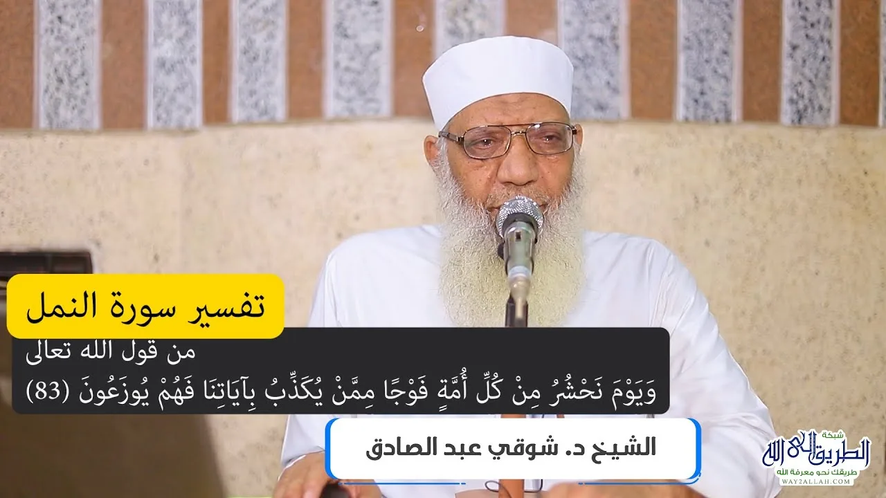 15 تفسير سورة النمل (15) من قول الله تعالى (ويوم نحشر من كل أمة فوجا) الآيات 83-88
