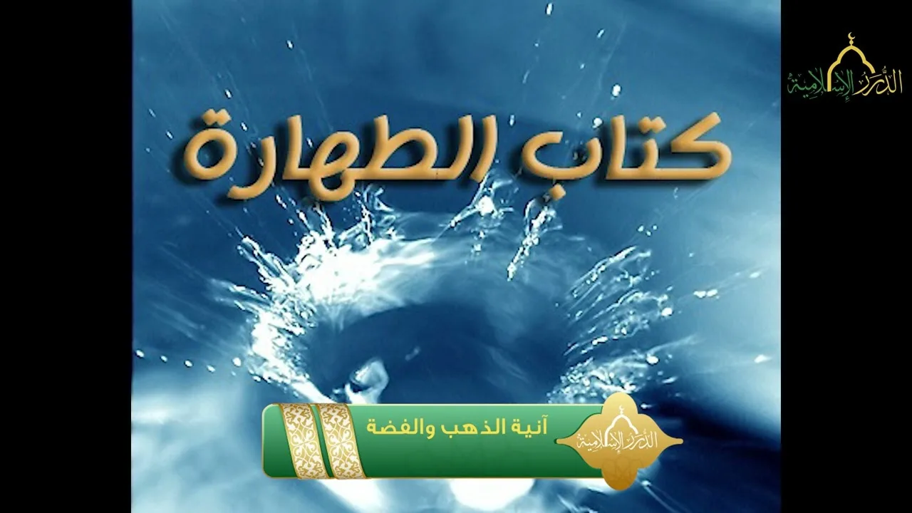 أخصر المختصرات - كتاب الطهارة - آنية الذهب والفضة،