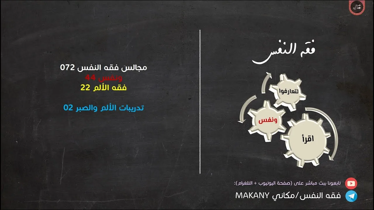 مجالس فقه النفس 072 | ونفس 44 | فقه الألم 22 | تدريبات الألم والصبر 02