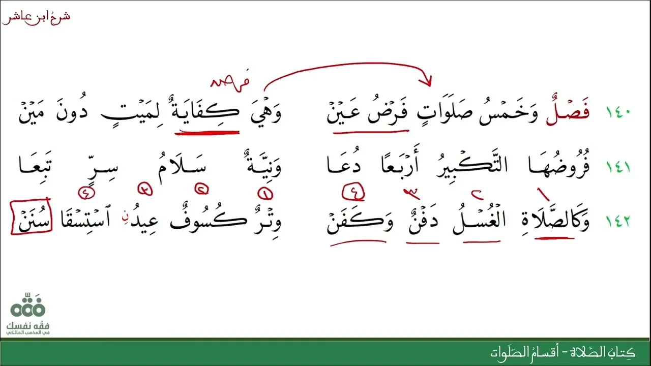 (23) تقسيم الصلوات الواجبة وغير الواجبة | كتاب الصلاة | شرح ابن عاشر | نايف آل الشيخ مبارك