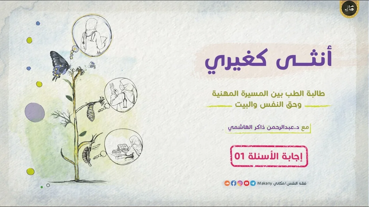 أنثى كغيري | طالبة الطب بين المسيرة المهنية وحق النفس والبيت | إجابة الأسئلة 01