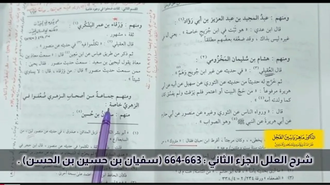 شرح العلل الجزء الثاني : 663-664 (سفيان بن حسين بن الحسن) .