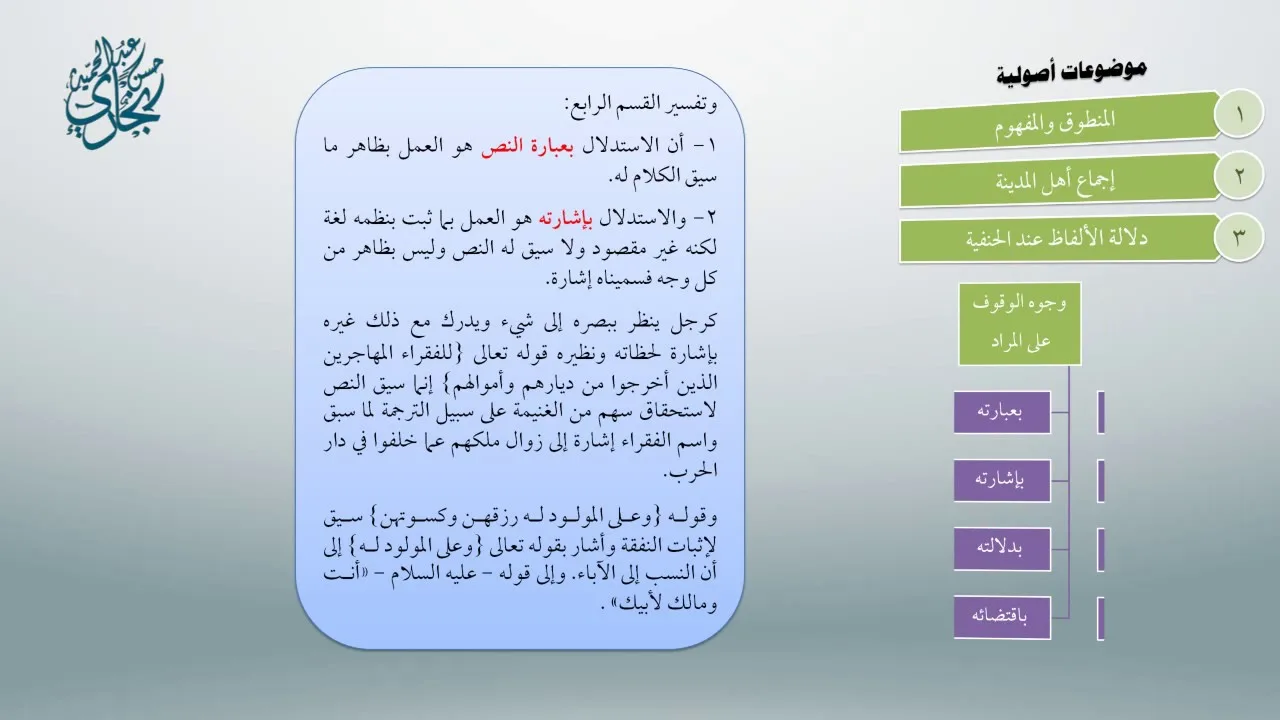 محاضرات مُلحقة بأصول العثيمين 5 - معاقِدُ الأُصول